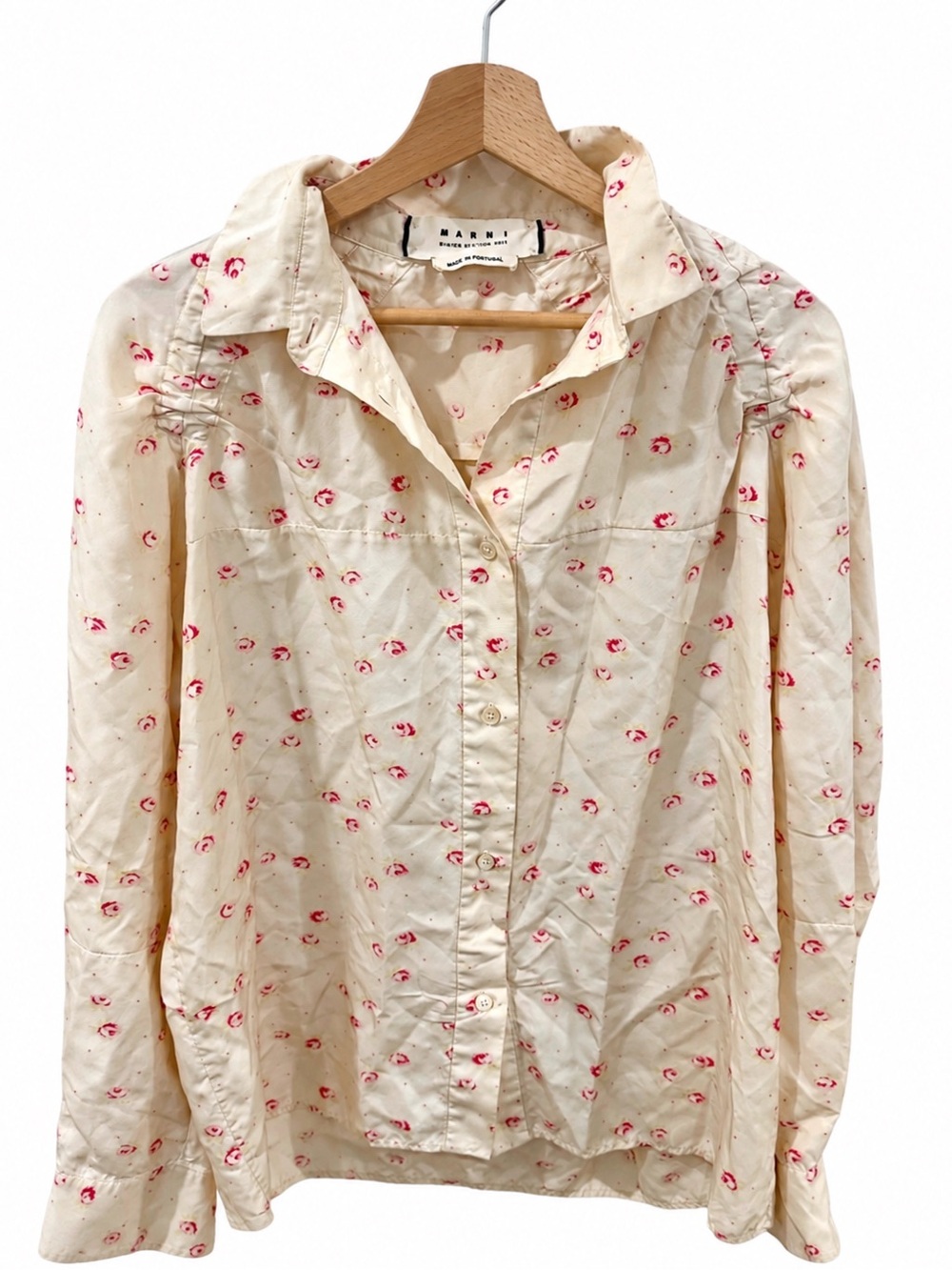 Marni 2009 Silk Floral Button-Up Blouse